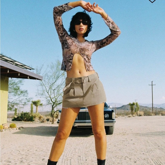 Princess Polly Carnival Long Sleeve Sheer Mesh Shirt - Picture 16 of 16